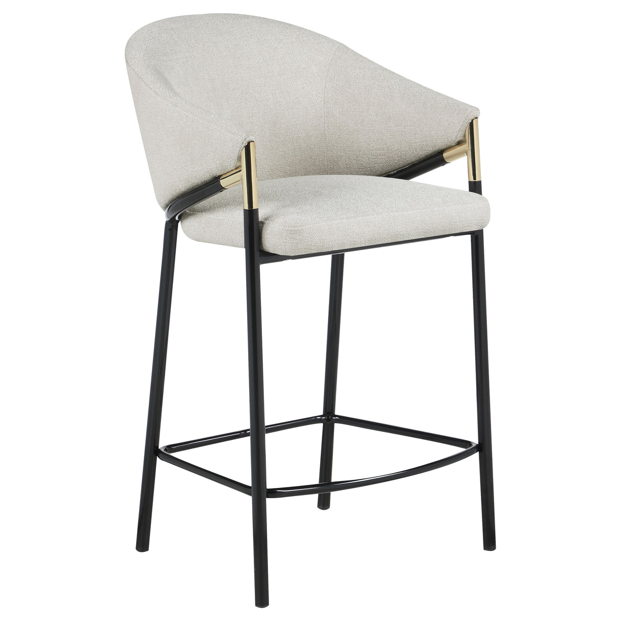 Chadwick Beige  Fabric Upholstered Counter Chair (Set of 2)