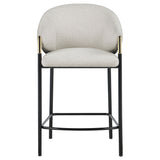 Chadwick Beige  Fabric Upholstered Counter Chair (Set of 2)