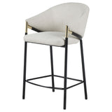 Chadwick Beige  Fabric Upholstered Counter Chair (Set of 2)