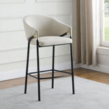 Chadwick Beige Fabric Upholstered Bar Chair (Set of 2)