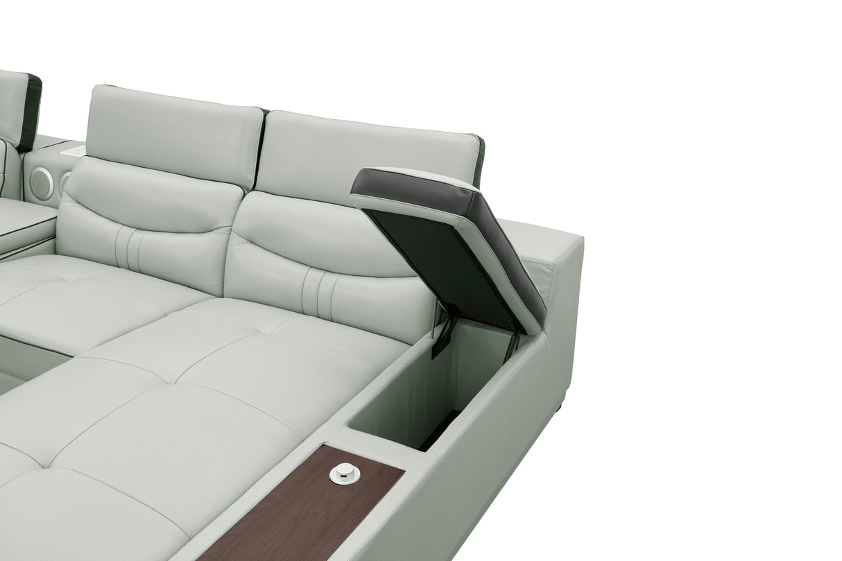 Arlet Grey RAF 4-Piece Sectional by New Era Innovations at Eve Furniture