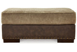 Alesbury Chocolate Sofa, Loveseat, Oversized Chair and Ottoman