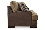 Alesbury Chocolate Sofa and Loveseat