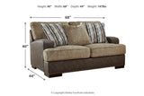 Alesbury Chocolate Sofa and Loveseat