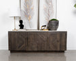 Dennis White and Tobacco Grey 3-door Marble Top Dining Sideboard Server by Coaster at Eve Furniture