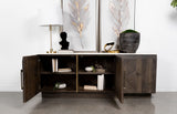 Dennis White and Tobacco Grey 3-door Marble Top Dining Sideboard Server by Coaster at Eve Furniture