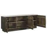 Dennis White and Tobacco Grey 3-door Marble Top Dining Sideboard Server by Coaster at Eve Furniture