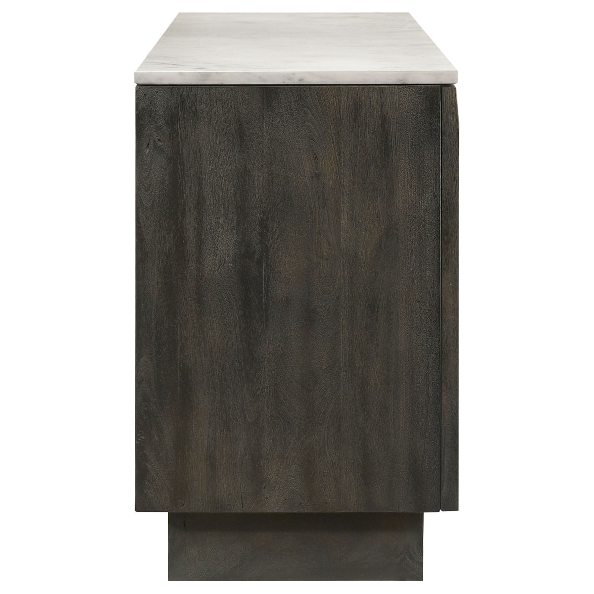 Dennis White and Tobacco Grey 3-door Marble Top Dining Sideboard Server by Coaster at Eve Furniture