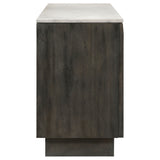 Dennis White and Tobacco Grey 3-door Marble Top Dining Sideboard Server by Coaster at Eve Furniture