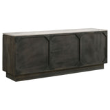 Dennis White and Tobacco Grey 3-door Marble Top Dining Sideboard Server by Coaster at Eve Furniture