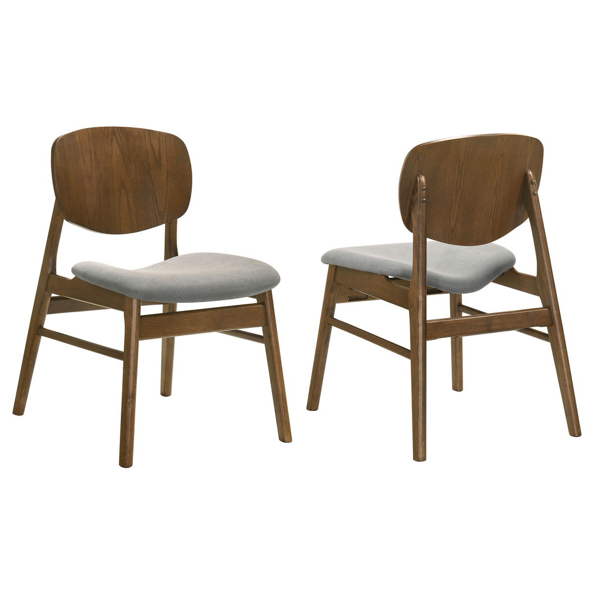 Benford Dark Brown Dining Side Chair Upholstered Seat (Set of 2)