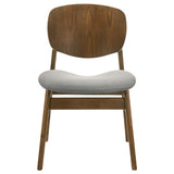 Benford Dark Brown Dining Side Chair Upholstered Seat (Set of 2)