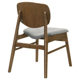 Benford Dark Brown Dining Side Chair Upholstered Seat (Set of 2)