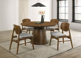 Benford Dark Brown Dining Side Chair Upholstered Seat (Set of 2)
