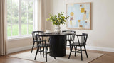 Hamlyn Black 5-piece Round Wood Dining Set by Coaster at Eve Furniture