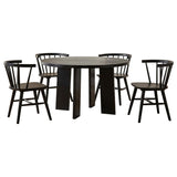 Strouse Black 5-piece Dining Set by Coaster at Eve Furniture