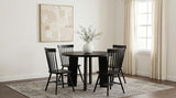 Strouse Black 5-piece Dining Set by Coaster at Eve Furniture