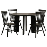 Strouse Black 5-piece Dining Set by Coaster at Eve Furniture