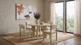 Strouse Cream/Natural Oak 5-piece Dining Set by Coaster at Eve Furniture