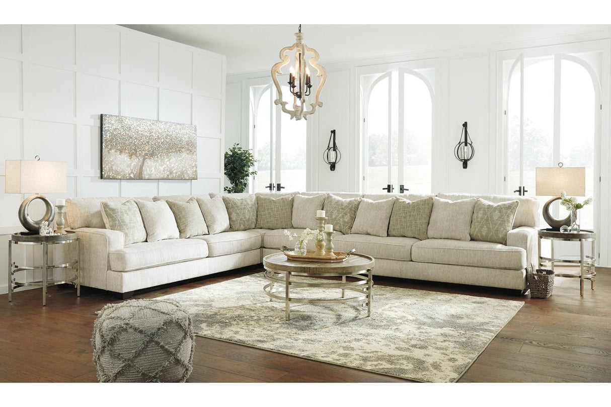 Rawcliffe Parchment 4-Piece Sectional