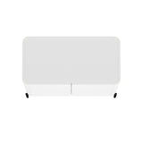2-Piece Abbey Accent Cabinet and Bookcase in White by Manhattan Comfort at Eve Furniture