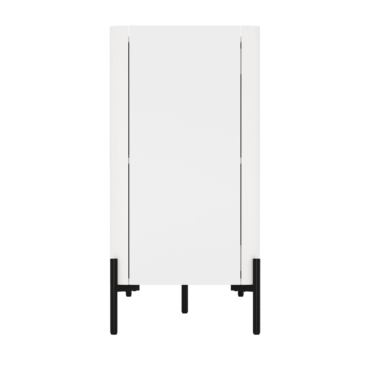 2-Piece Abbey Accent Cabinet and Sideboard in White by Manhattan Comfort at Eve Furniture