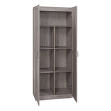 2-Piece Cornelia Storage Closet 1.0 and 2.0 in Grey by Manhattan Comfort at Eve Furniture