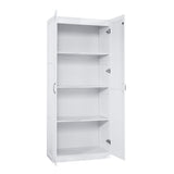 2-Piece Cornelia Storage Closet 1.0 and 2.0 in White by Manhattan Comfort at Eve Furniture