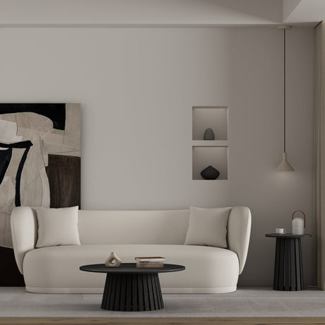 2-Piece Layla Coffee and End Table in Black by Manhattan Comfort at Eve Furniture