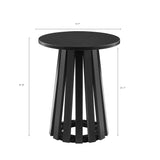 2-Piece Layla Coffee and End Table in Black by Manhattan Comfort at Eve Furniture
