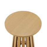 2-Piece Layla Coffee and End Table in Natural Oak by Manhattan Comfort at Eve Furniture