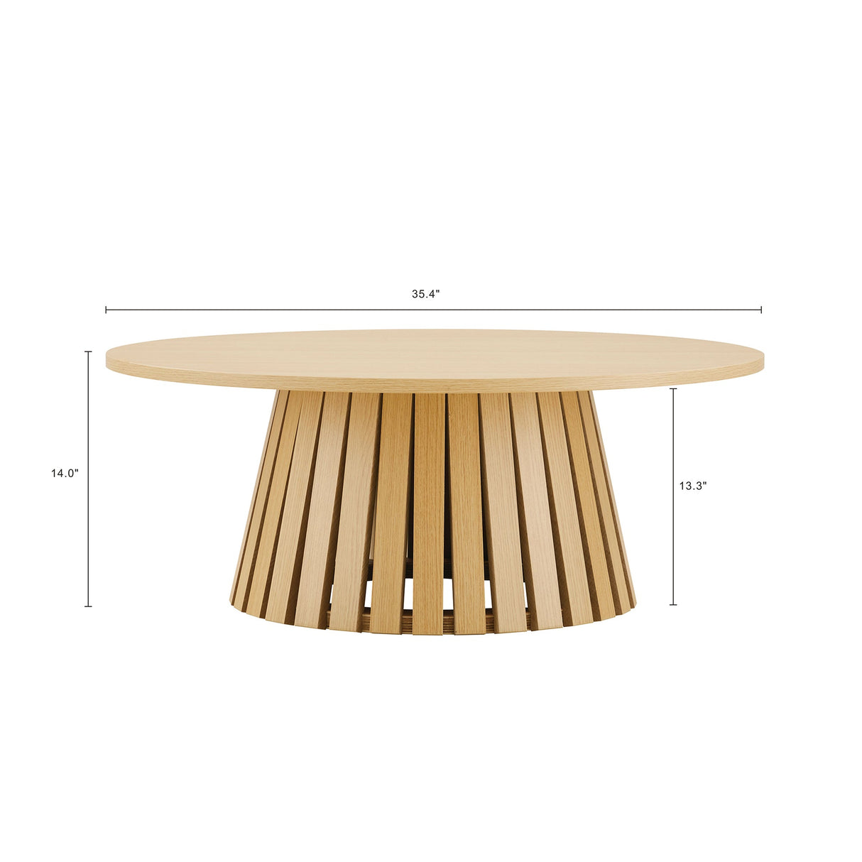 2-Piece Layla Coffee and End Table in Natural Oak by Manhattan Comfort at Eve Furniture