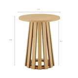 2-Piece Layla Coffee and End Table in Natural Oak by Manhattan Comfort at Eve Furniture