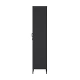 2-Piece Naomi Accent Cabinet and Storage Cabinet in Black by Manhattan Comfort at Eve Furniture
