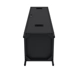 2-Piece Naomi Accent Cabinet and Storage Cabinet in Black by Manhattan Comfort at Eve Furniture