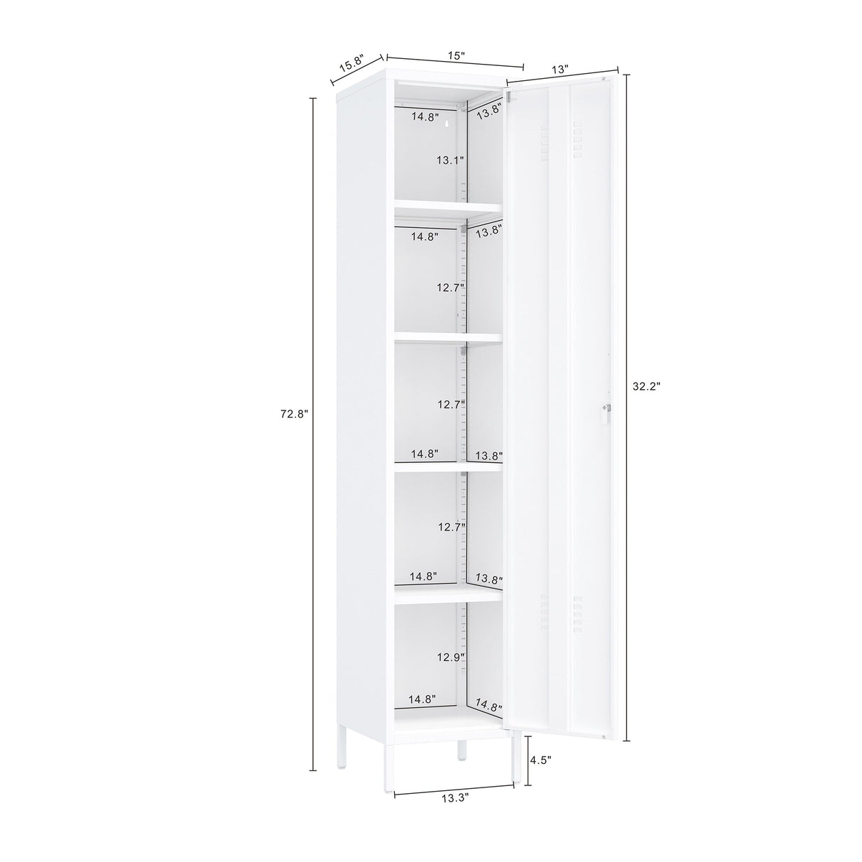 2-Piece Naomi Accent Cabinet and Storage Cabinet in White by Manhattan Comfort at Eve Furniture