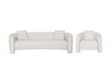 2-Piece Sylvia Sofa and Accent Chair in Angora by Manhattan Comfort at Eve Furniture