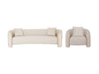 2-Piece Sylvia Sofa and Accent Chair in Gold Dust by Manhattan Comfort at Eve Furniture