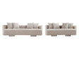 2-Piece Verandah 90.6" Sofa and 112" XL Sofa in Beige by Manhattan Comfort at Eve Furniture
