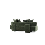 2-Piece Verandah 90.6" Sofa and 112" XL Sofa in Olive Green by Manhattan Comfort at Eve Furniture