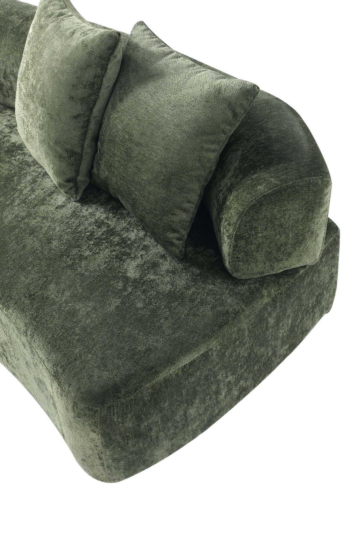 2-Piece Verandah 90.6" Sofa and 112" XL Sofa in Olive Green by Manhattan Comfort at Eve Furniture