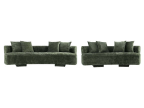 2-Piece Verandah 90.6" Sofa and 112" XL Sofa in Olive Green by Manhattan Comfort at Eve Furniture