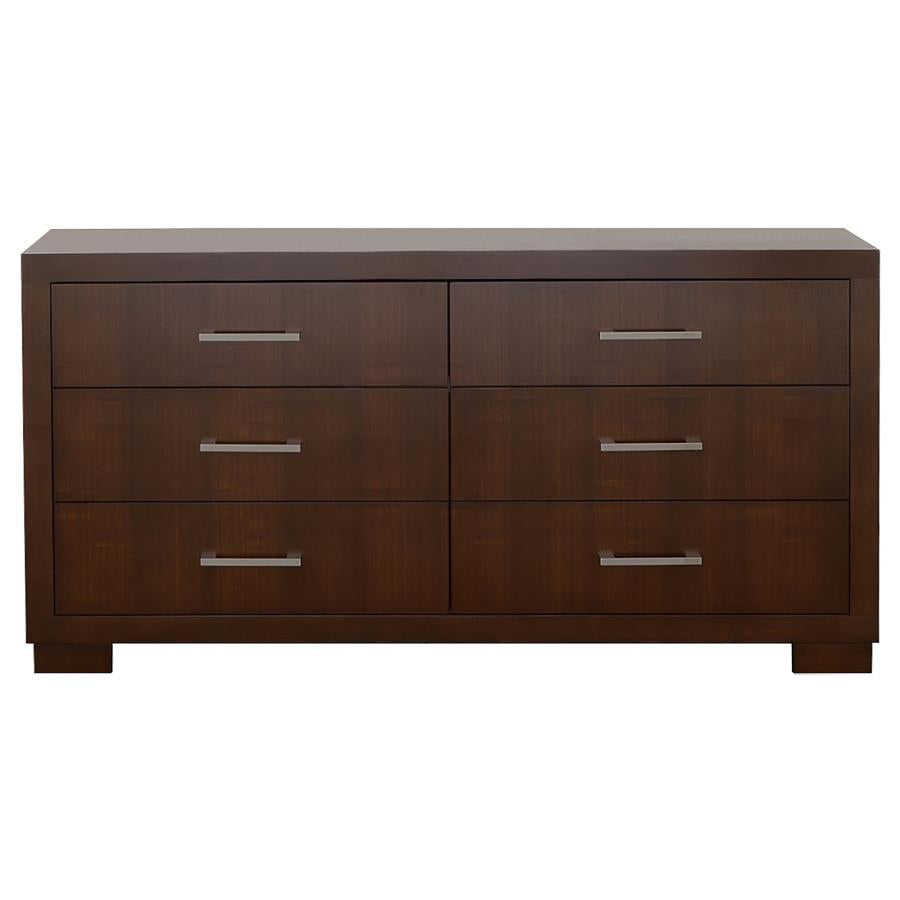 Jessica Cappuccino 4-Piece Eastern King LED Bedroom Set by Coaster at Eve Furniture