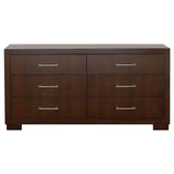Jessica Cappuccino 4-Piece Eastern King Bedroom Set by Coaster at Eve Furniture