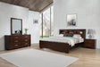 Jessica Cappuccino 4-Piece Queen Bedroom Set with Nightstand Panels by Coaster at Eve Furniture