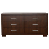 Jessica Cappuccino 4-Piece Queen Bedroom Set with Nightstand Panels by Coaster at Eve Furniture