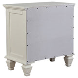 Sandy Cream White Beach 4-Piece Eastern King Bedroom Set