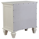 Sandy Beach Cream White 5-Piece California King Bedroom Set