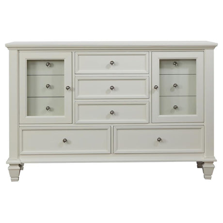 Sandy Beach 4-Piece Eastern King Storage Bedroom Set with Sleigh Headboard by Coaster at Eve Furniture
