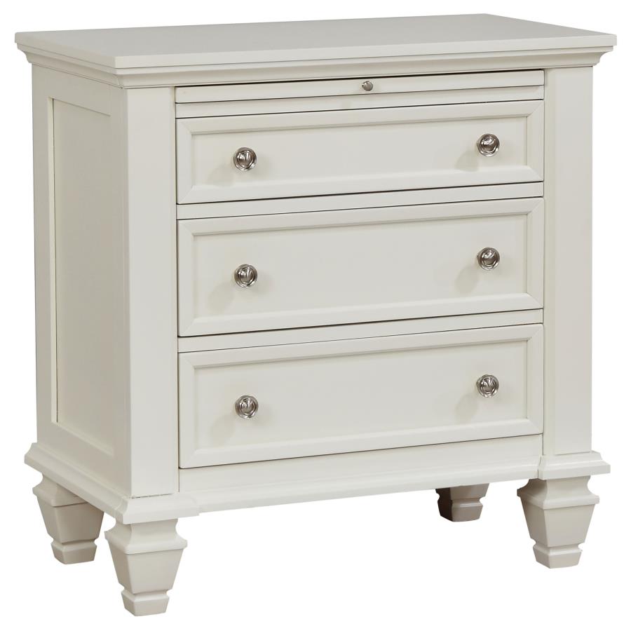 Sandy Beach Cream White 5-Piece Eastern King Bedroom Set by Coaster at Eve Furniture